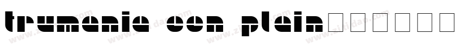 Trumania EEN Plain字体转换